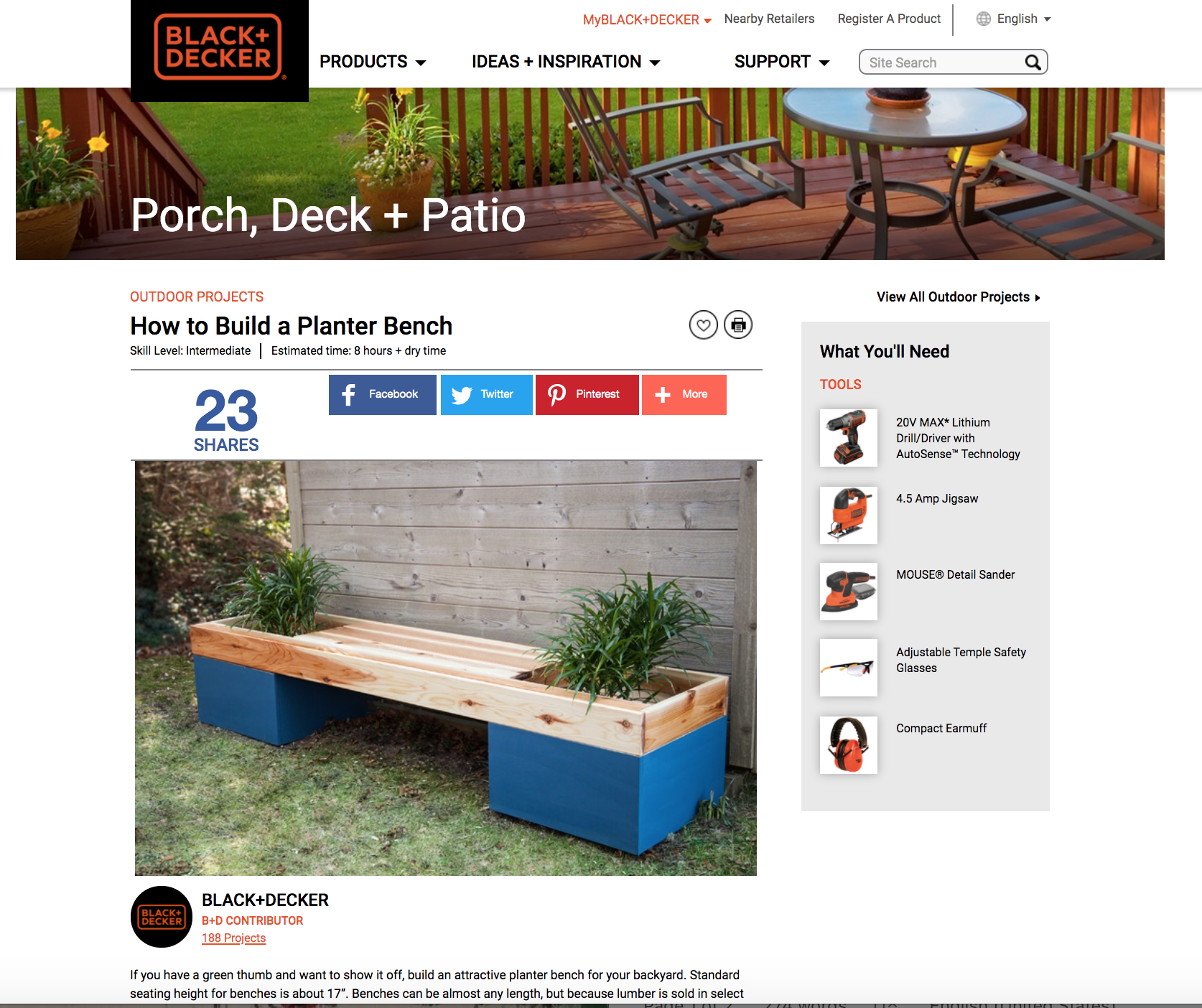 Step-by-step build a bench